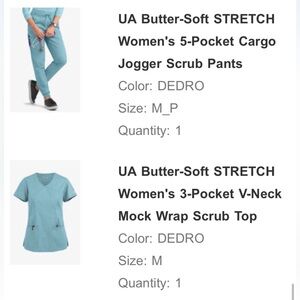 UA Butter-Soft Stretch Top and Joggers (Medium/Medium Petite)